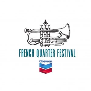French Quarter Festival logo with Chevron logo